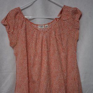 Women's Top with cap sleeves.  14/16W